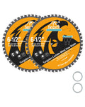 EXFEIN Metal Cutting Saw Blade 6-1/2 Inch 48T for Rebar, Angle Iron, Pipes, Channels, Ceramic Cemented Carbide with 5/8" Arbor, 2-Pack