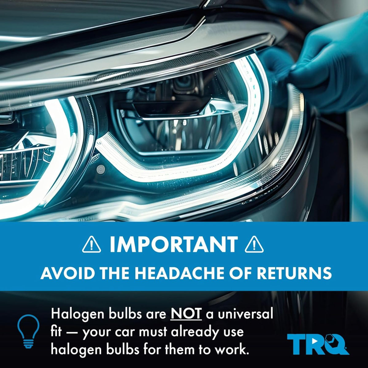 TRQ Driver and Passenger Side Headlight Assembly Set Chrome Housing