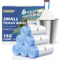 Medium 6 Gallon Trash Bags Drawstring,1.1 Mil,Unscented,150 Count