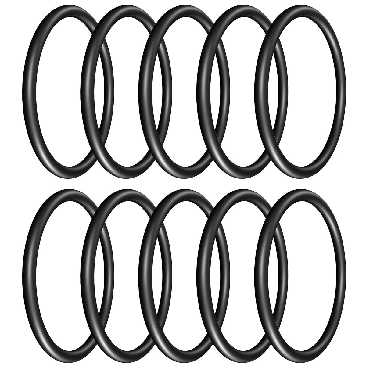 10Pcs Replacement Rock Tumbler Drive Belt, Compatible with Harbor Freight Chicago Electric Central Machinery ABN Viyuki Models, Nitrile Rubber