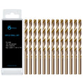 GMTOOLS 9/64 inch Cobalt Drill Bits, M35 HSS, 135 Degree Tip, Jobber Length Twist Drill Bit Set for Hard Metal, Stainless Steel, Cast Iron, Wood and Plastic, with Storage Case, Pack of 13