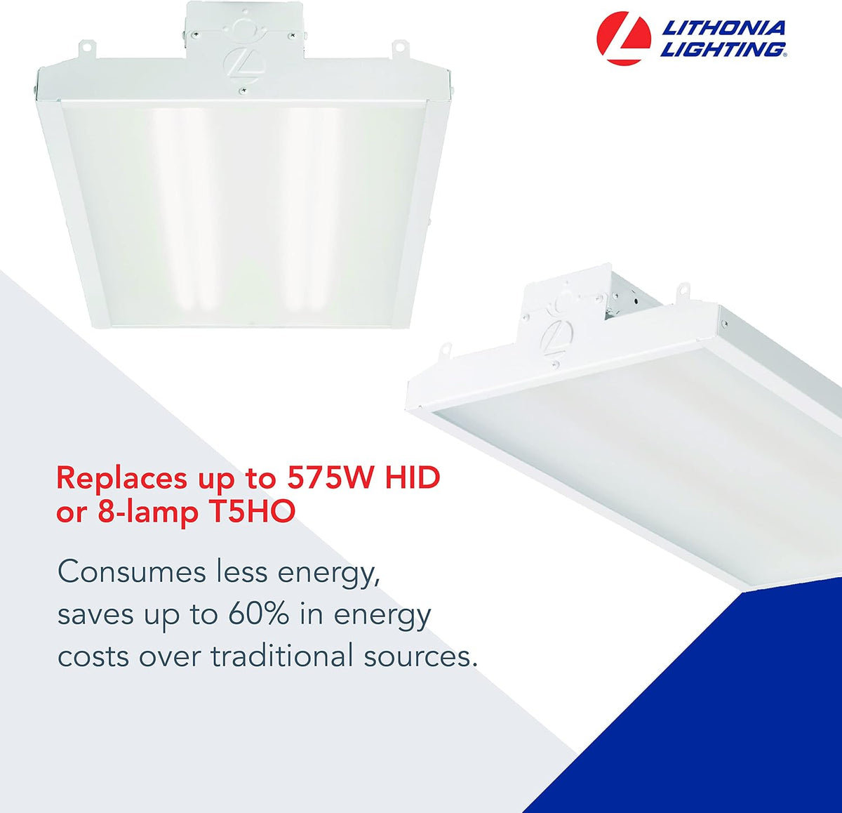 Lithonia Lighting I-BEAM LED High Bay Light, Dimmable, 12000 Lumens, 5000K