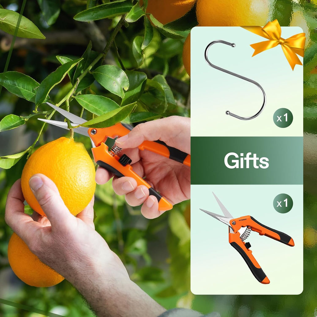 6-Layer Mesh Drying Rack Hanging Design with Green Zippers for Dehydrating, Indoor and Outdoor Pruning Shears Included