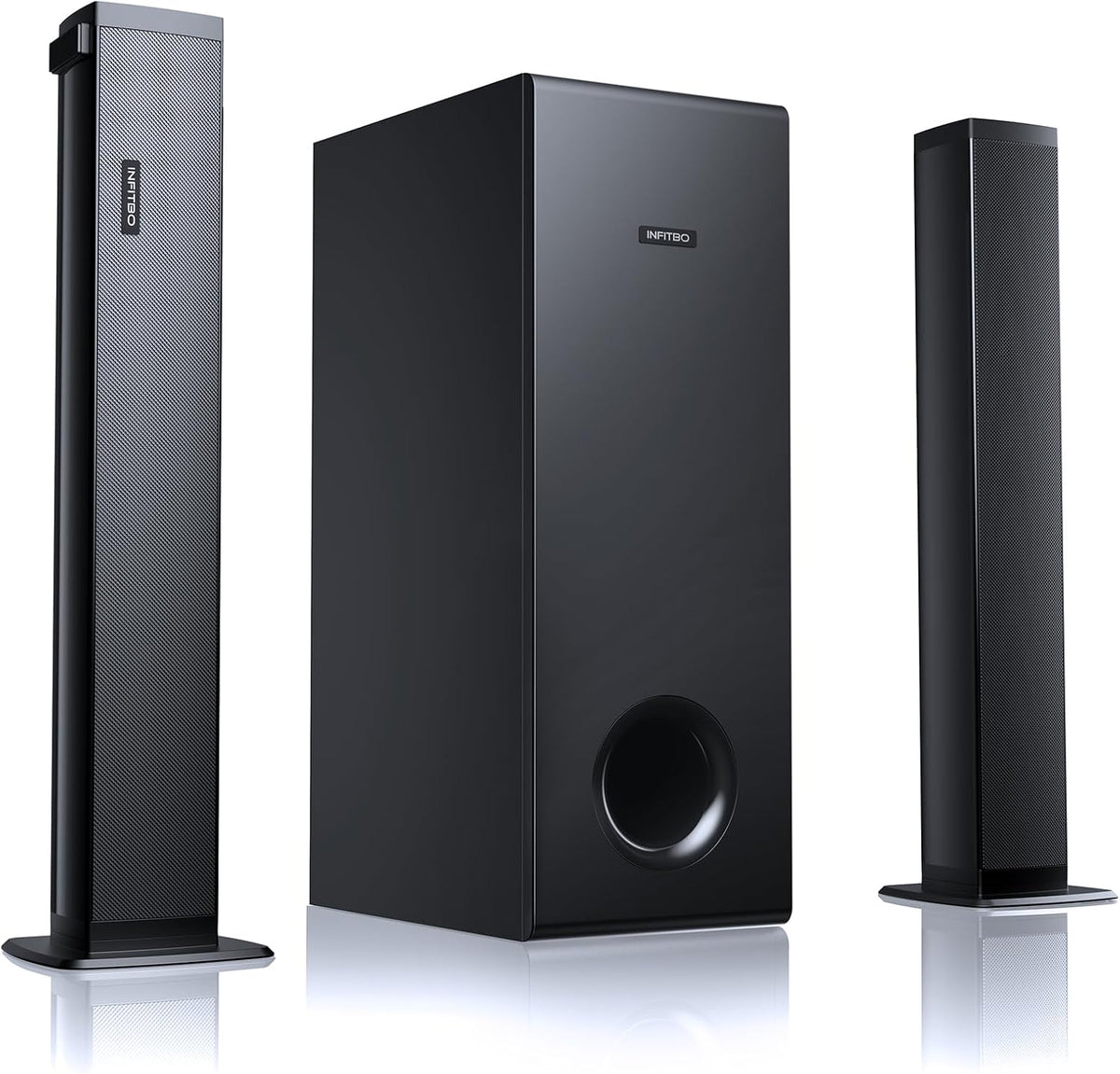 Sound Bar for Smart TV 2.1CH 190W Peak Power Soundbar with Subwoofer Detachable 2-in-1 BT 5.4 Surround Sound System