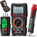 Electrical Test Kit KIT01, Digital Multimeter, Smart Non-Contact Voltage Tester & GFCI Outlet Tester with LCD