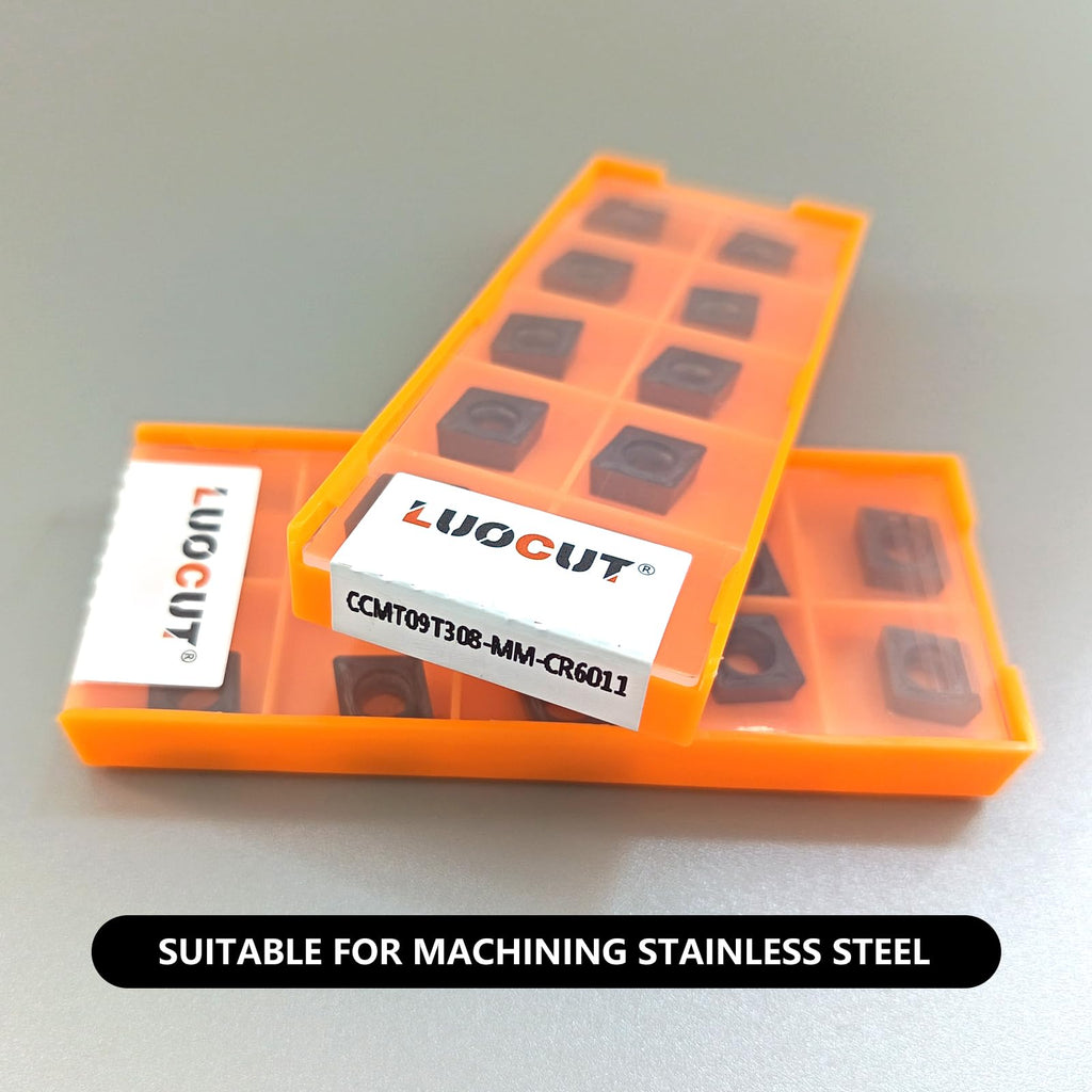 20PCS CCMT32.52 CCMT09T308-MM-CR6011 CNC Lathe Turning Insert for Stainless