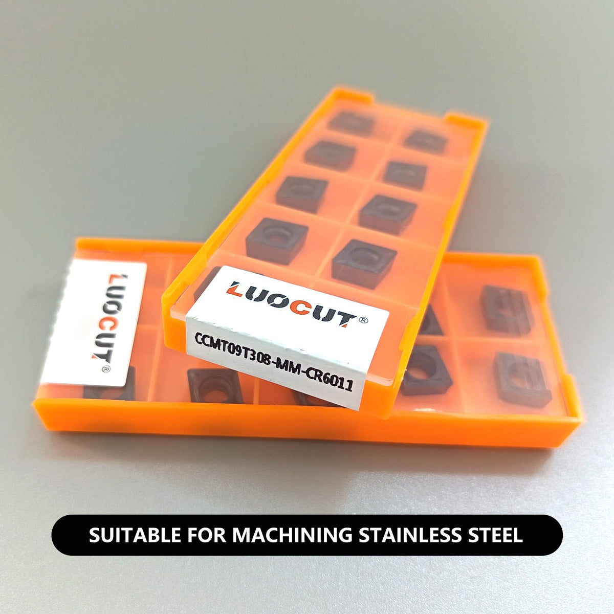 20PCS CCMT32.52 CCMT09T308-MM-CR6011 CNC Lathe Turning Insert for Stainless
