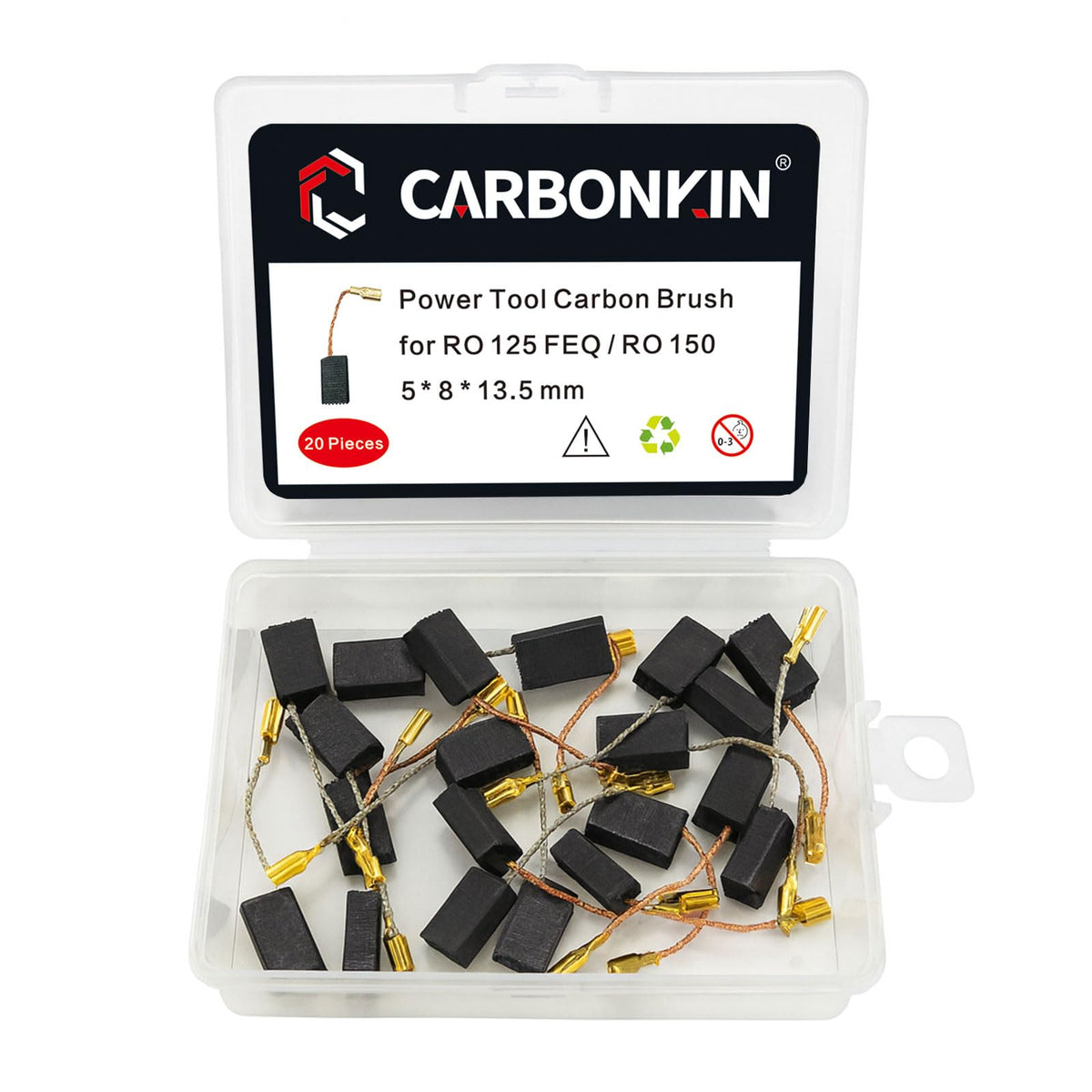 20 PCS CARBONKIN Carbon Brushes for Engine Coals Festool RO 150 RO 150 E RO 125 FEQ