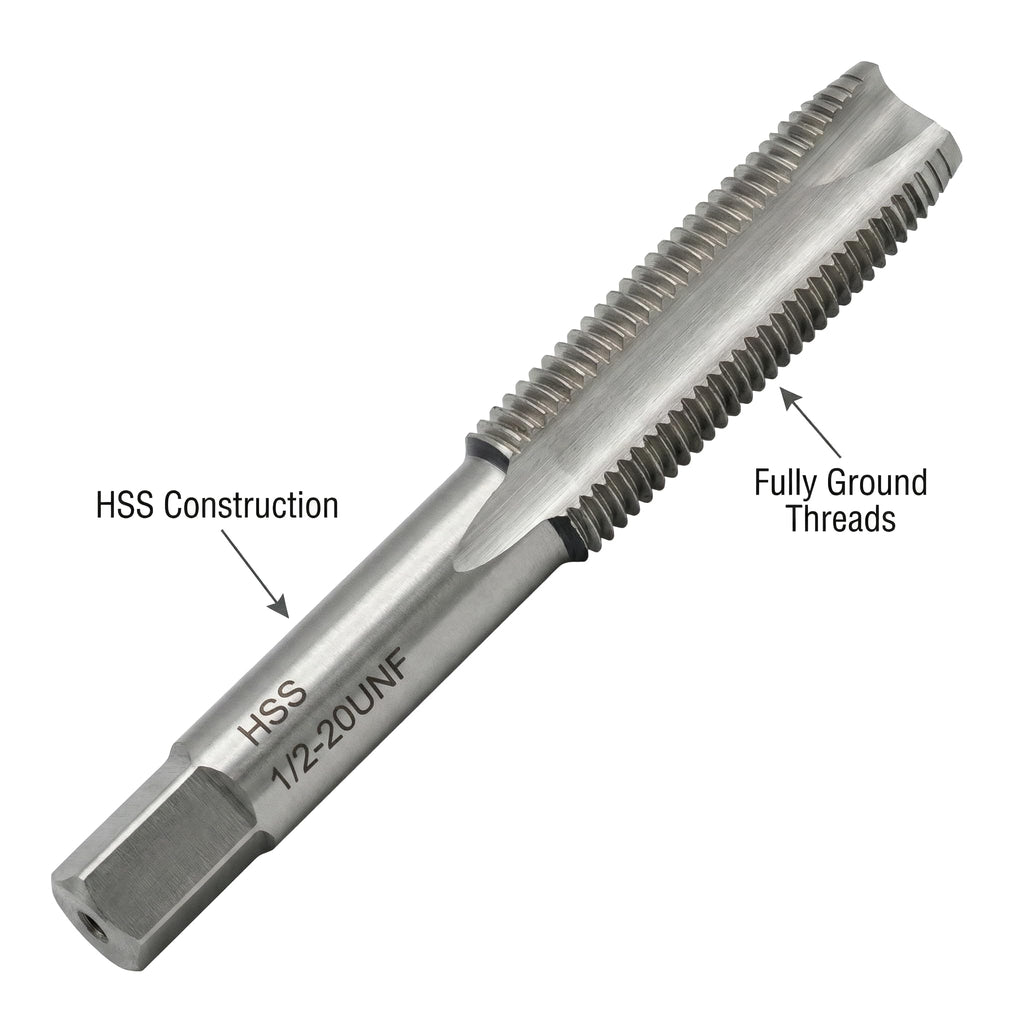 Accusize Industrial Tools Spiral Point Tap, 1/2-20NF, SPT-1/2-20x5