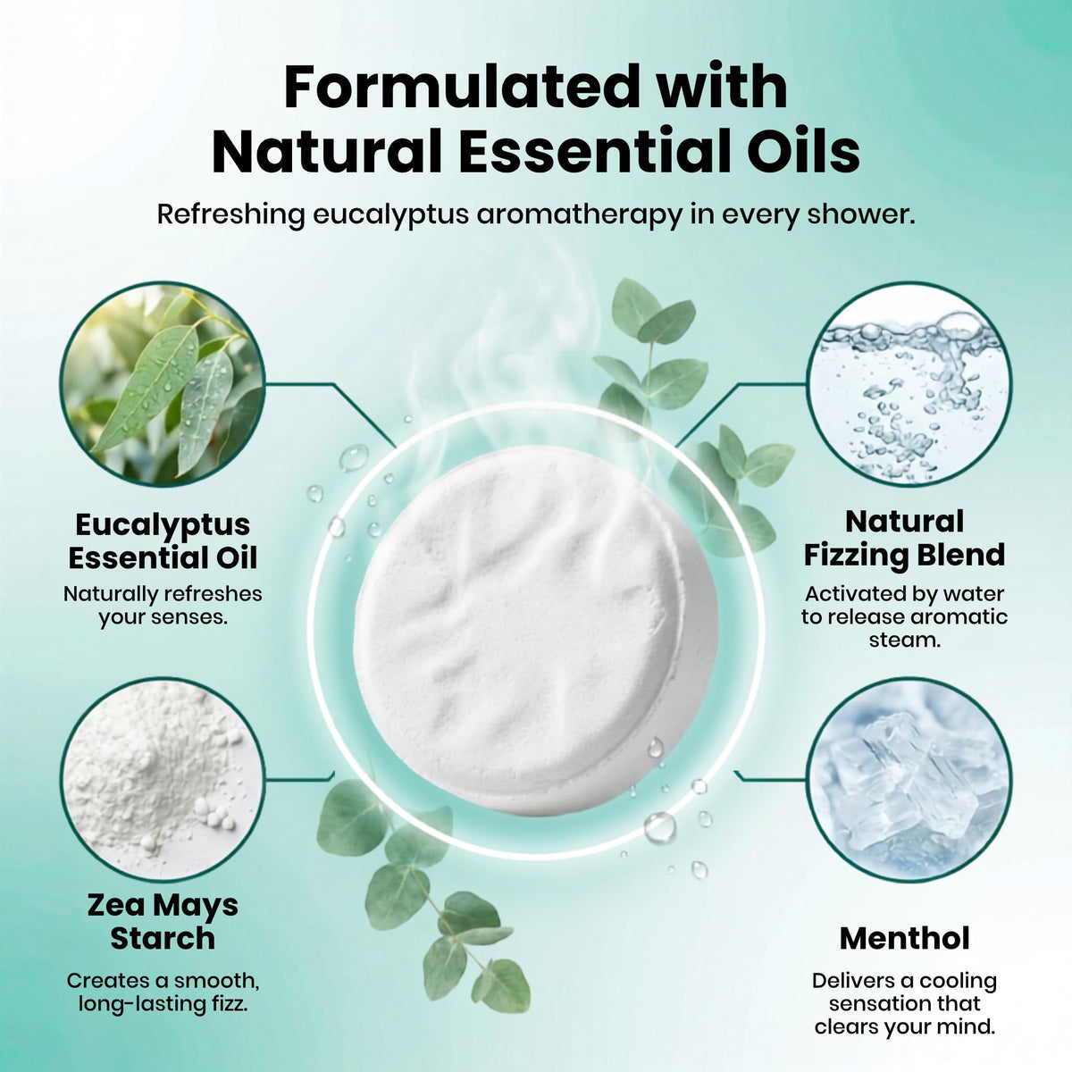 Shower Steamers Aromatherapy, Gifts for Men, Clarity 6 Pack