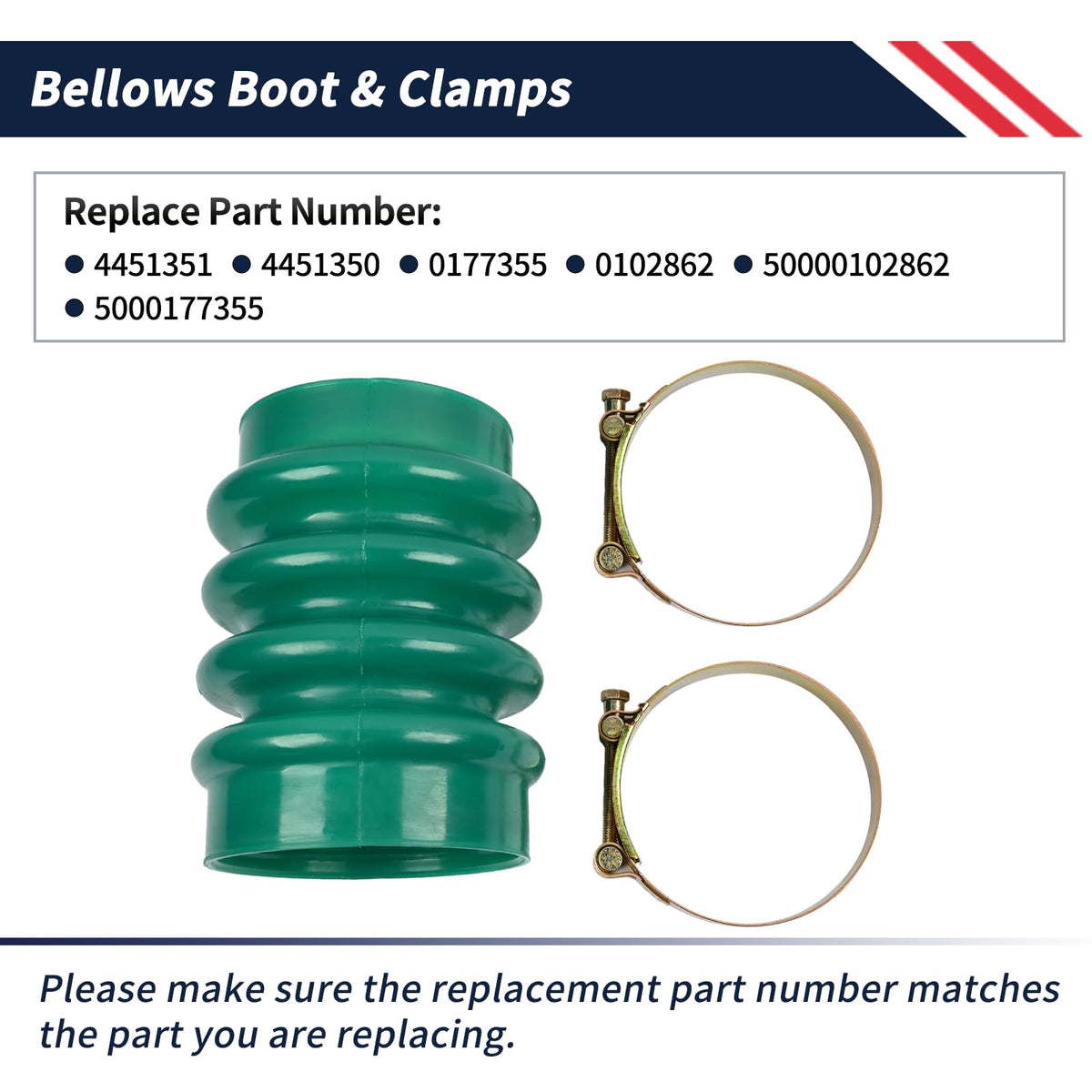 Promrmr 0177355 Bellows Boot with 2PCS Clamps for Jumping Jack Rammers 5000177355 0102862 50000102862 Compatible with Wacker Neuson Compactor Tamper BS50-2 BS50-2i BS50-4 BS500 BS500oi