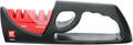 4-Stage Pull Through Knife Sharpener | Manual Kitchen Sharpener with Coarse and Fine Ceramic Rods, Non-Slip Ergonomic