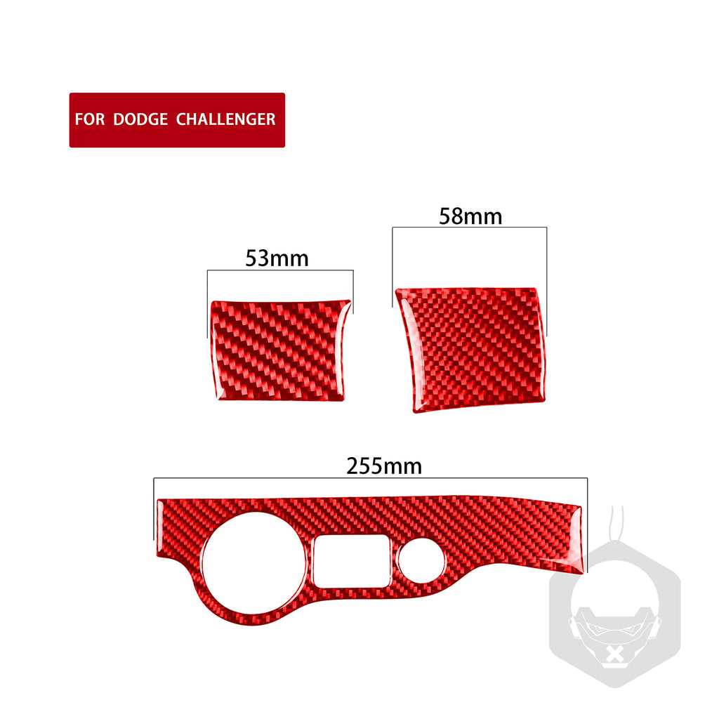 UOADA Carbon Fiber Headlight Switch Trim Fit for Dodge Challenger 2015-2023