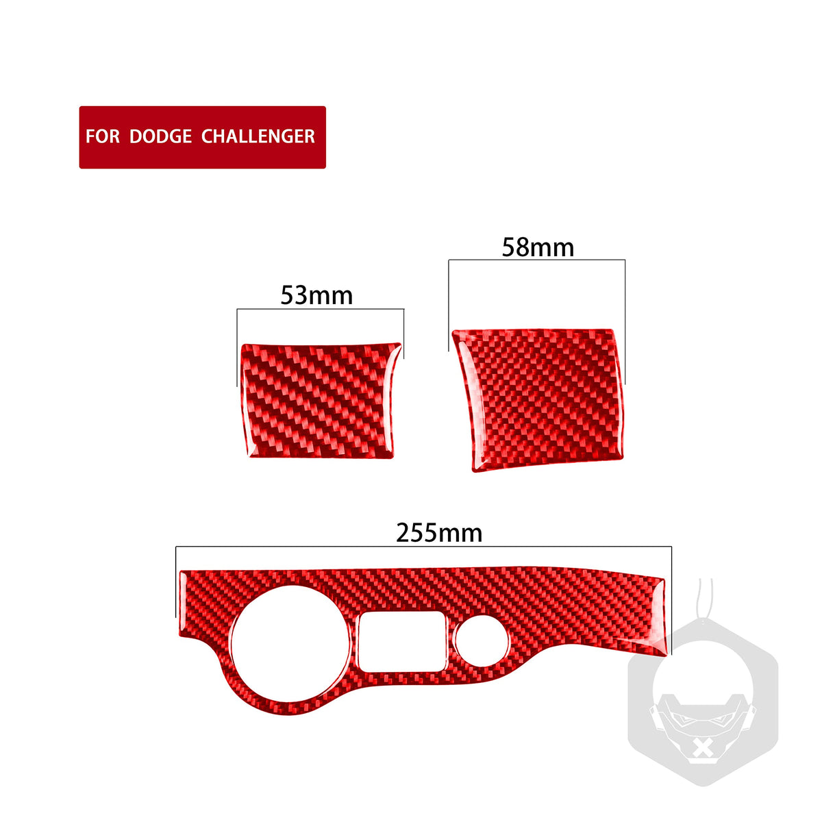 UOADA Carbon Fiber Headlight Switch Trim Fit for Dodge Challenger 2015-2023