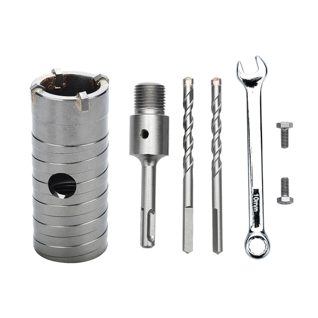 GRIXLEN 1.5 inch / 38mm Concrete Hole Saw with SDS Plus Shank Rod