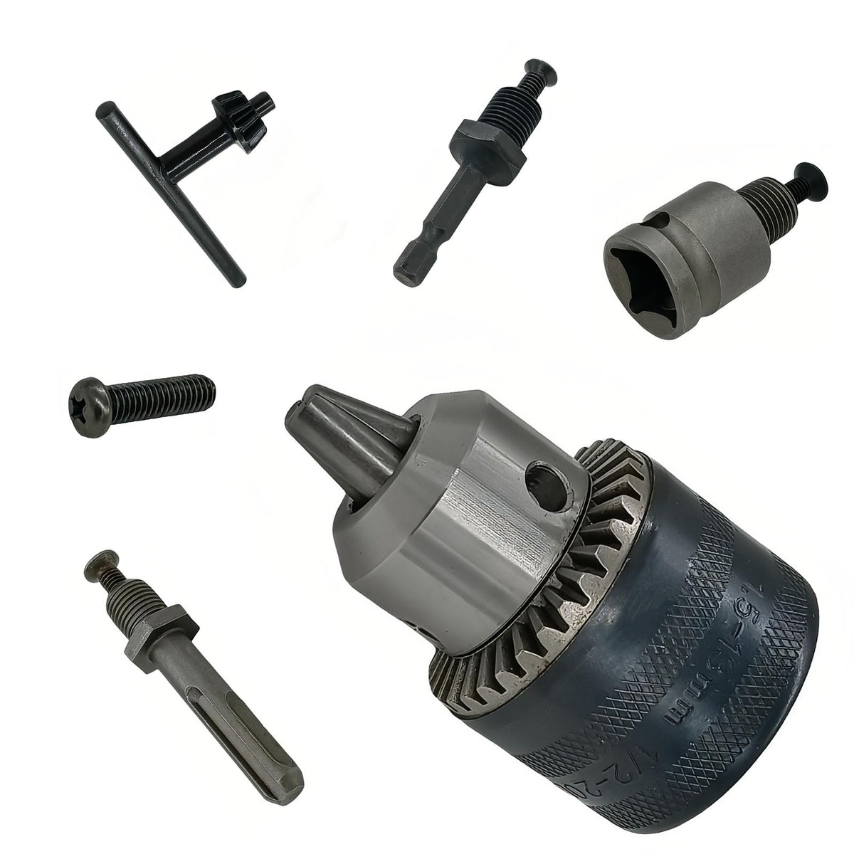 48-66-5185 Chuck Keyless 1/2-20UNF Fits to 5378-20 5378-21 5381-20 5381-22 Dewalt 584925-02 Makita Bosch Hitachi Metabo Skil 1608571048 Tool Hammer 1/2 Drill Chuck