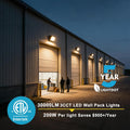 Lightdot 3CCT Wall Pack LED Exterior Light, 3 CCT Adjustable 1 Pack 200W