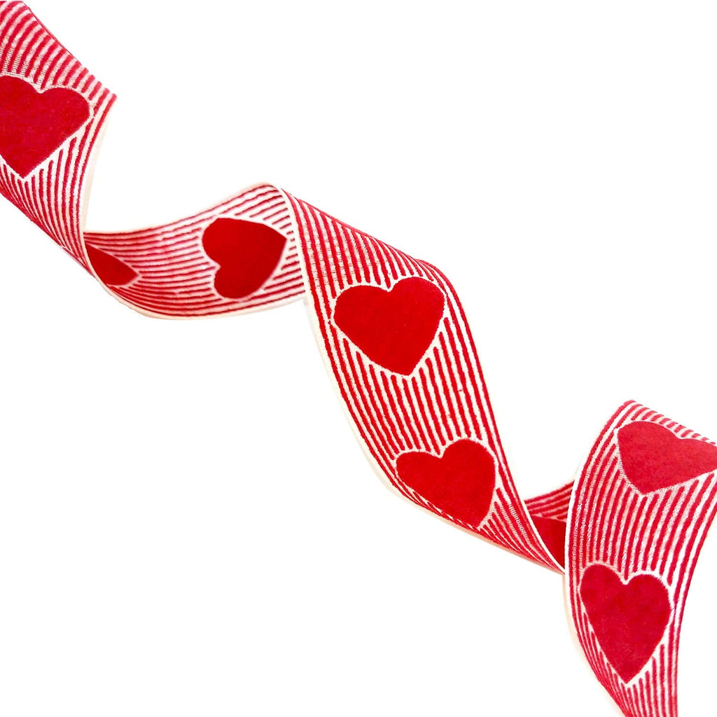 21.8 Yards Valentine's Day Ribbons Heart Ribbons for Valentine's Day Wedding Decoration DIY Crafts