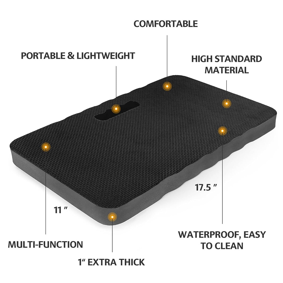 Extra Thick Kneeling Pad, Soft Foam Kneeling Cushion, Waterproof Gardening Knee Pads, Lightweight Knee Mat for