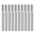 uxcell 10Pcs 3.175mm Carbide End Mill Engraving Milling Cutter CNC Router Bit for PCB Machine, 1/8" Shank