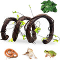 Extra Large Reptile Vines Thick Terrarium Plants 78 Inches Long Flexible Climbing Branch with Leaves Snake Tank