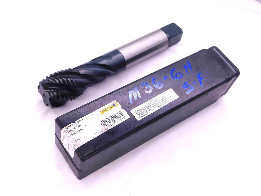 Walter Prototyp M36 X 4 6HX HSS-E TAP 5 Spiral Flute 36 mm Metric PARADUR INOX - JJ1834CT5
