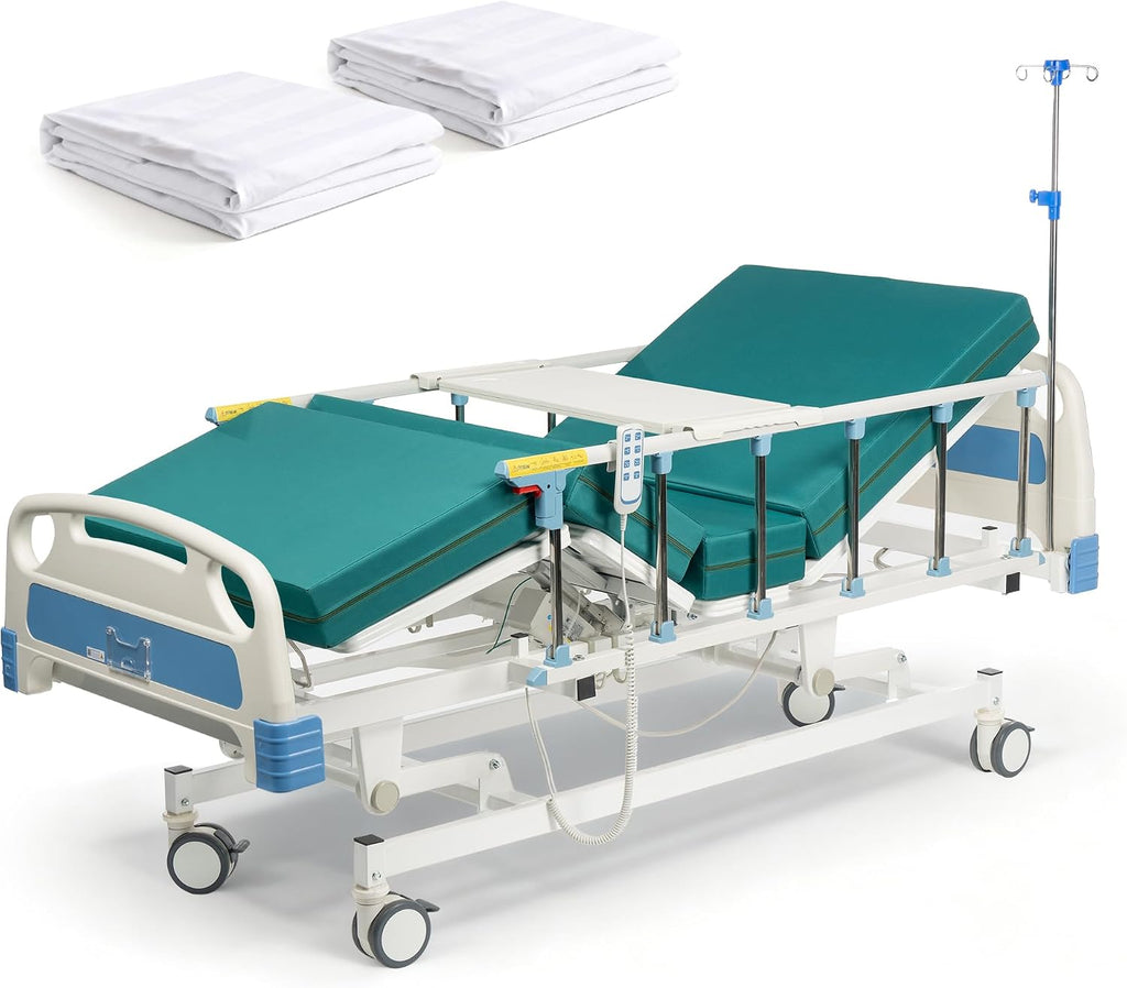 Premium 3 Function Full Electric Hospital Bed with Mattress