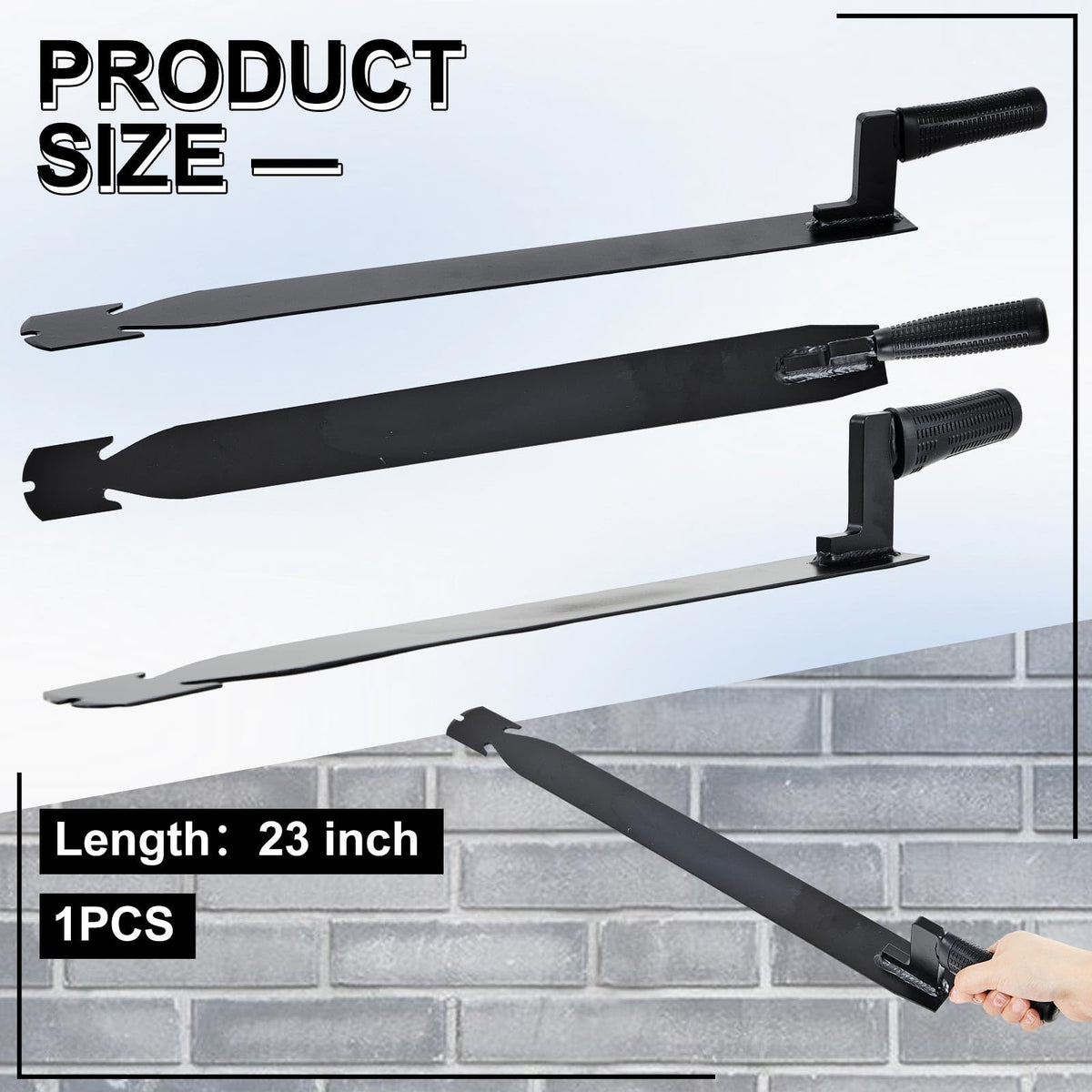 Black 23 Inch Roof Slate Ripper Shingle Nail Puller Removal Tool