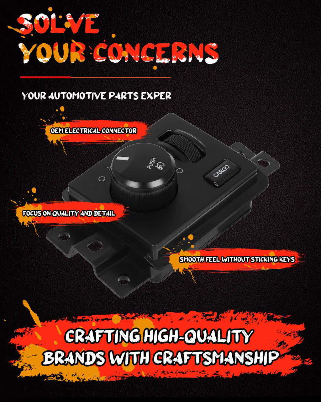 cciyu Headlight Switch Front for Dodge Dakota 2005-2010