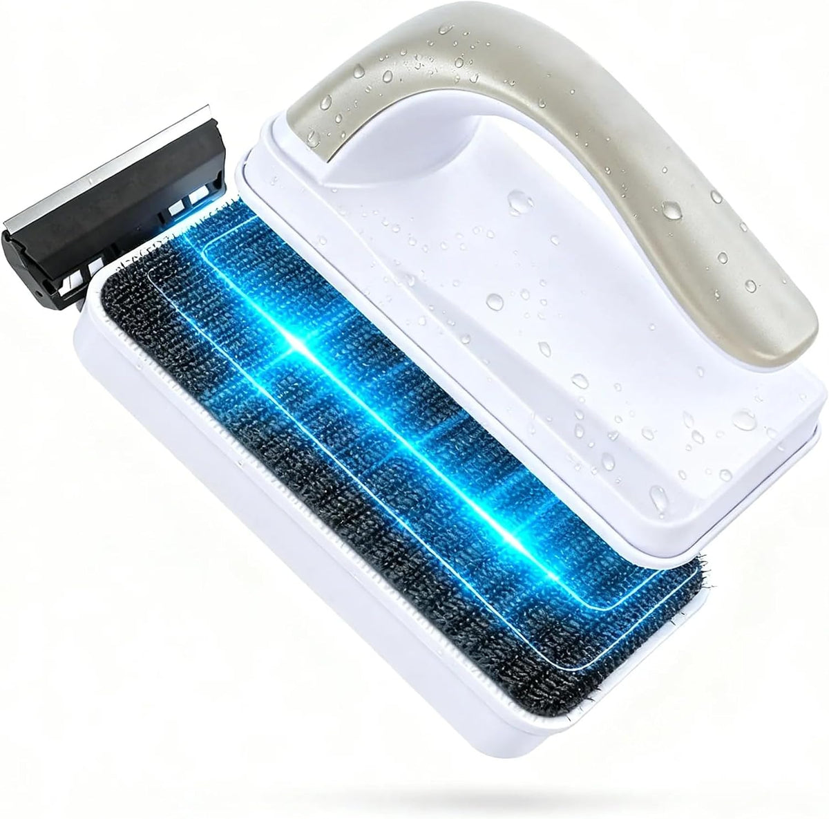 Large Magnetic Aquarium Glass Cleaner, Double Sided Floating Fish Tank Scrubber with Removable Handle & Titanium