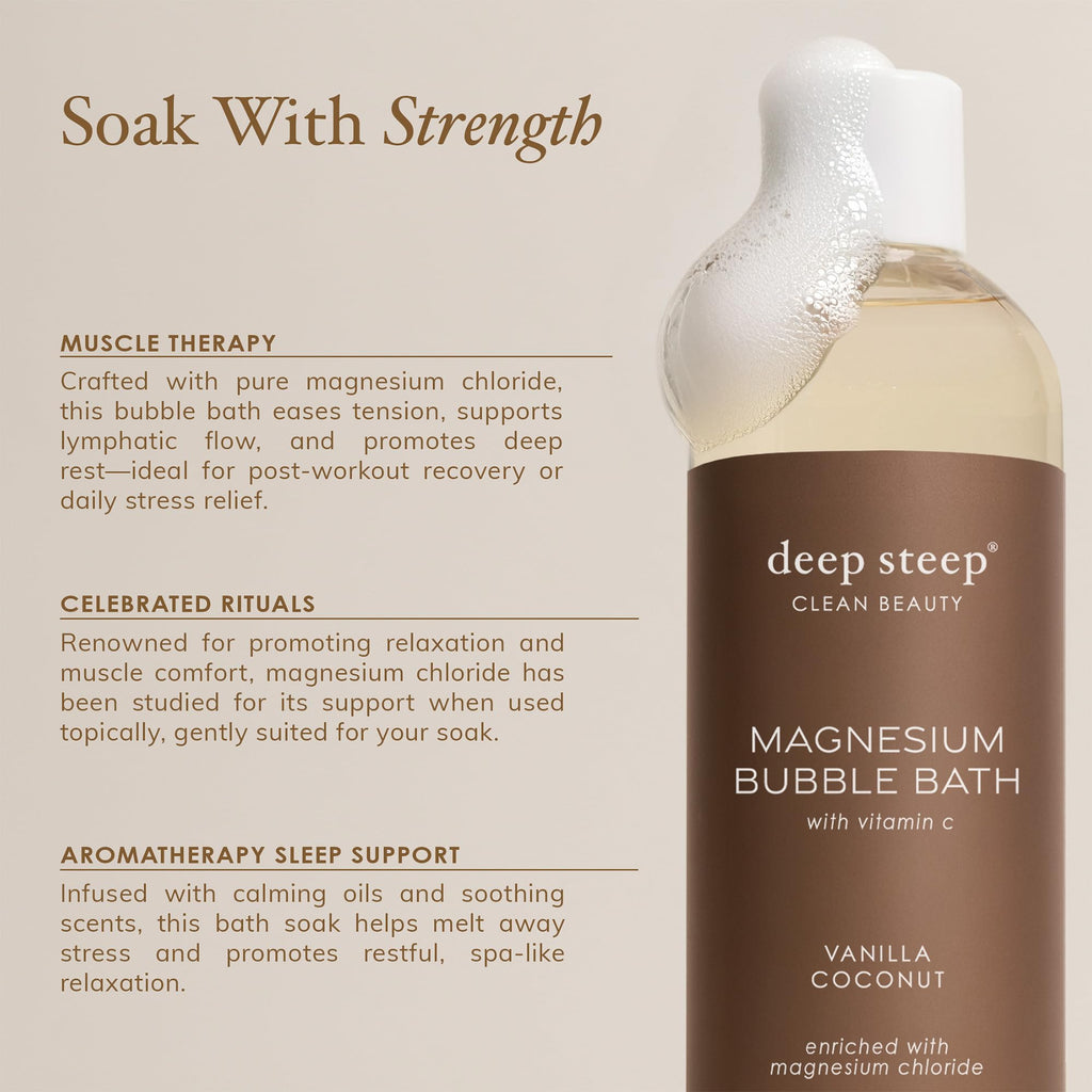 Magnesium Bubble Bath, Lavender Chamomile, 15.6oz – Muscle Soak