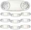 FREELICHT 10 Pack Emergency Lights for Business, Round Heads, 90min Battery