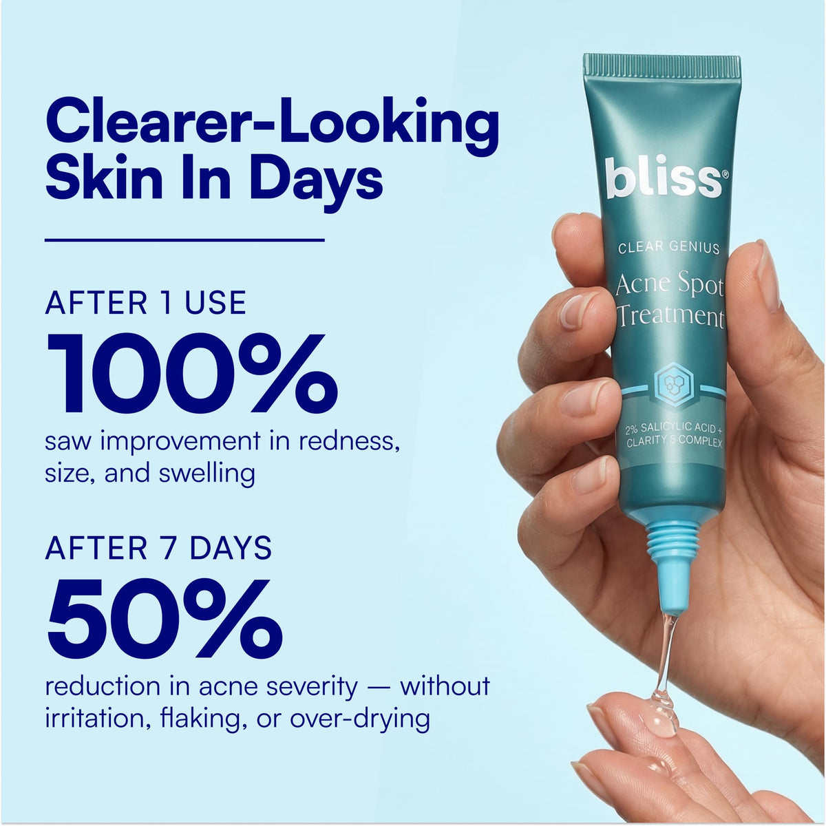 Clear Genius Salicylic Acid Acne Spot Treatment - 0.5 Oz - Non-Greasy
