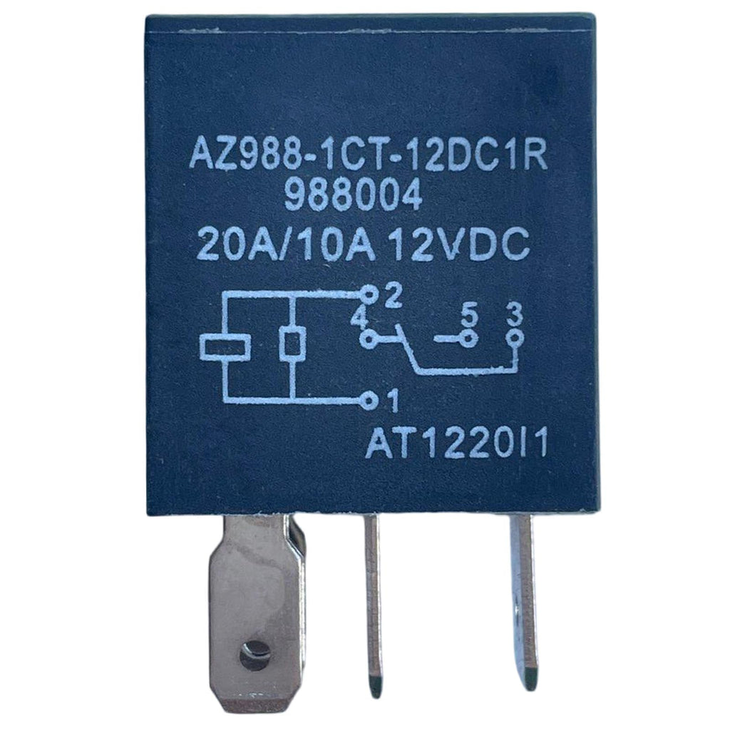 4PCS 12V 30A AZ988-1CT-12DC1R Micro-ISO 5-Pin SPDT Relay, Compatible with Vehicles Using Micro 280 Socket for Cooling Fan, Fuel Pump, A/C Clutch, Headlights, Horn