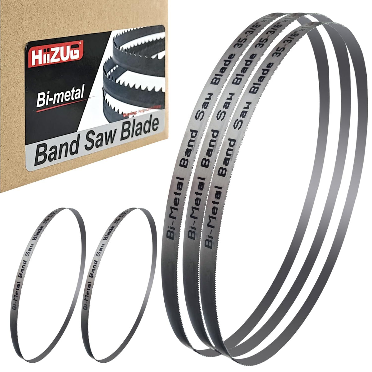 35-3/8 Inch Bandsaw Blades 14/18 TPI (5 Pack) for Milwaukee 2829-20 Compact Band Saw and 48-39-0529 Bandsaw Blade, 35-3/8" x 1/2" x 0.02"