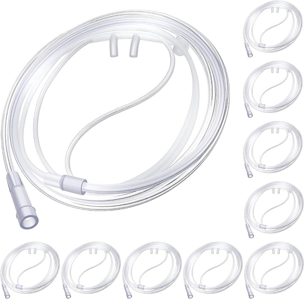 10 Pack 4Ft Adult Oxygen Nasal Cannula, Soft Oxygen Tubing for Adult