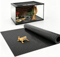 118" Non-Adhesive Reptile Tank Carpet for Bearded Dragon, Black