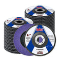 Sali 20 Pack Ceramic Flap Disc 40 Grit 4.5" x 7/8 Inch Sanding Disc Bevel Type #29 Premium and Industrial Grade Angle Grinder Grinding Wheel High Performance Edge Grinding Purple