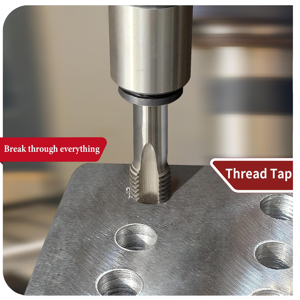 2Pcs M12 x 1.75 Metric Right-Hand Thread Tap, Hand M12x1.75 Taper & Plug Thread Tapping Tool for Cutting Internal Threads, Made of Alloy Tool Steel