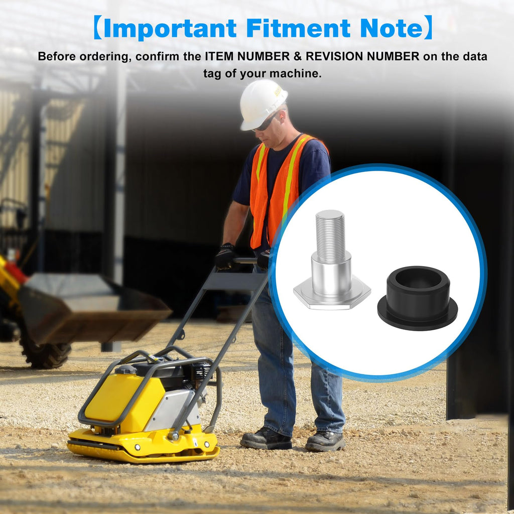 WP1540 WP1550 Handle Bushing w/Bolt Kit for Wacker Neuson newer style