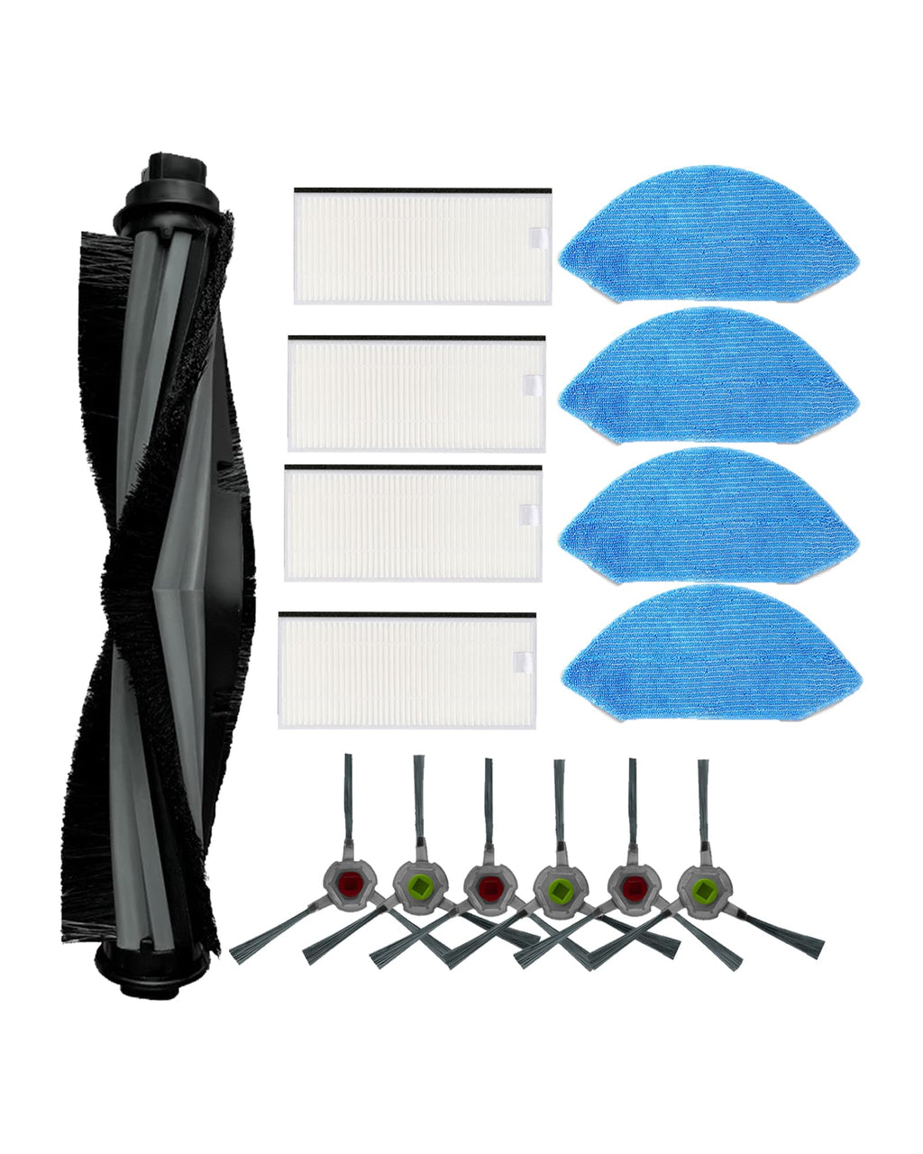 15 Pcs Replacement Parts for Ecovacs Deebot U2, U2-Pro, DGN22 Robot Vacuum