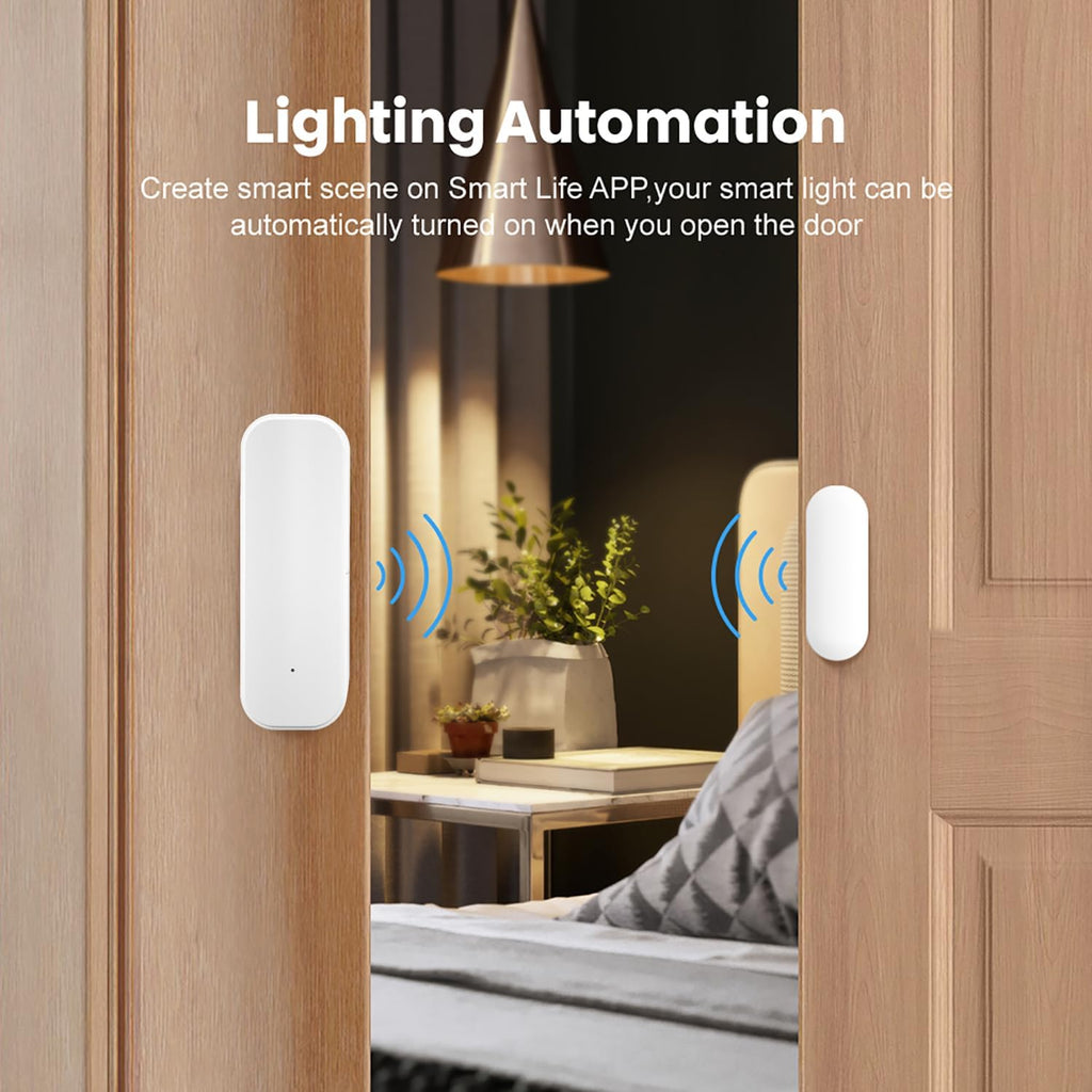 Smart Door Sensor: WiFi Door and Window Sensor, Wireless Design, Instant Alerts, Door Open Contact Sensor for Home