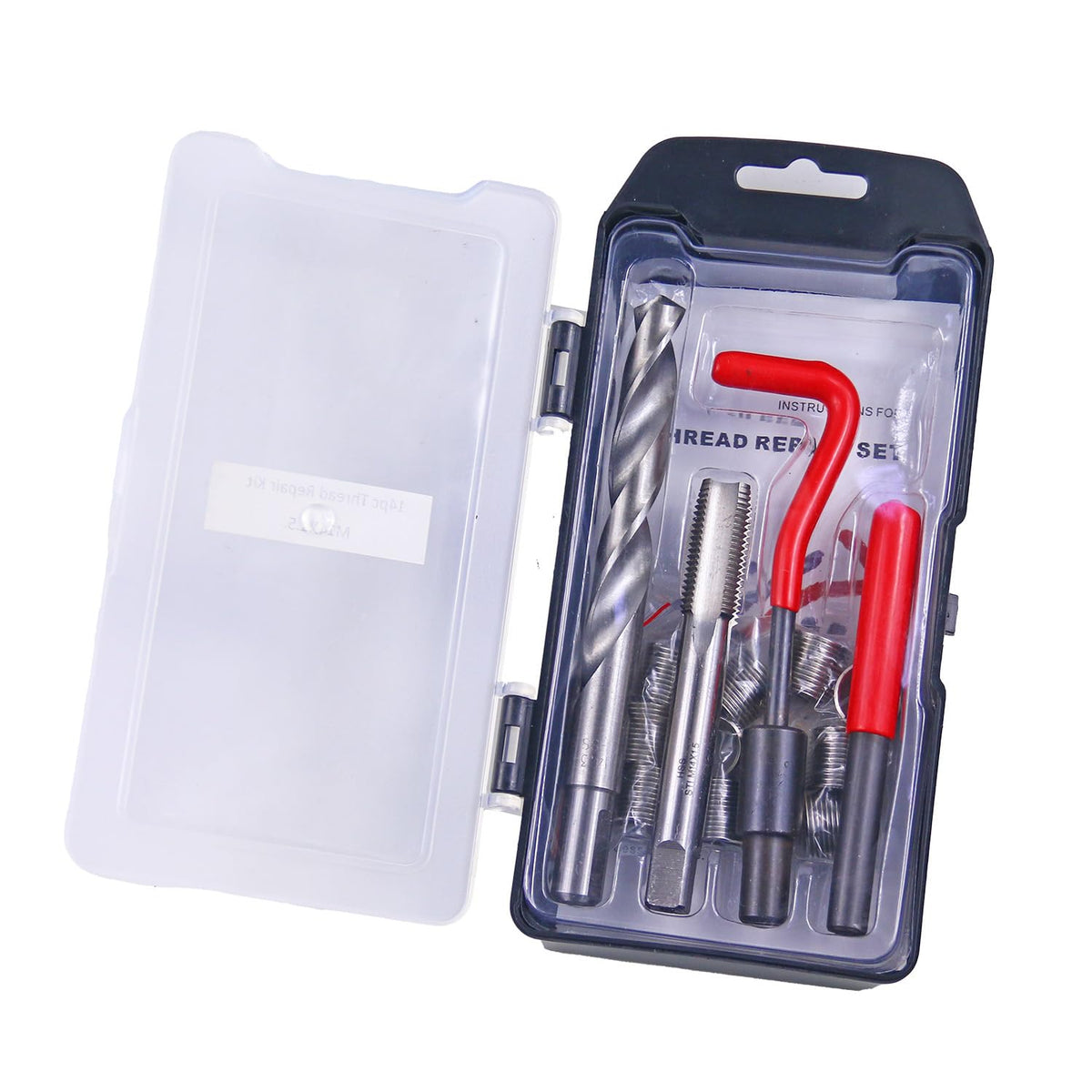 Hawatec M14 x 1.5 Thread Repair Kit, 14-Piece Stainless Steel Insert Set