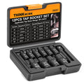 12-Piece Magnetic Tap Socket Set, 1/4" & 3/8" Square Drive Tap Handle Tool