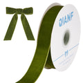 Moss Green Velvet Ribbon 1" for Gift Wrapping Christmas Tree Bows
