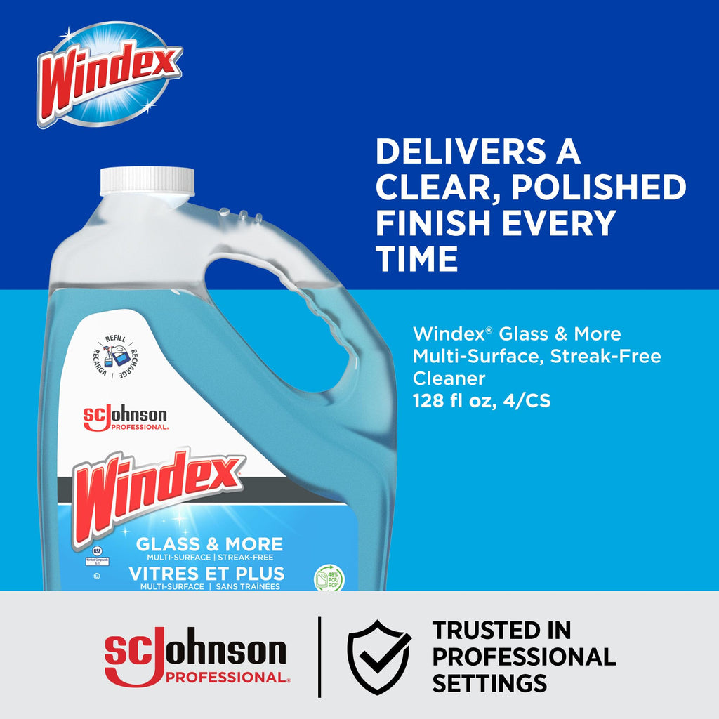 Windex Glass Cleaner Refill, 1 Gallon, 4 Count