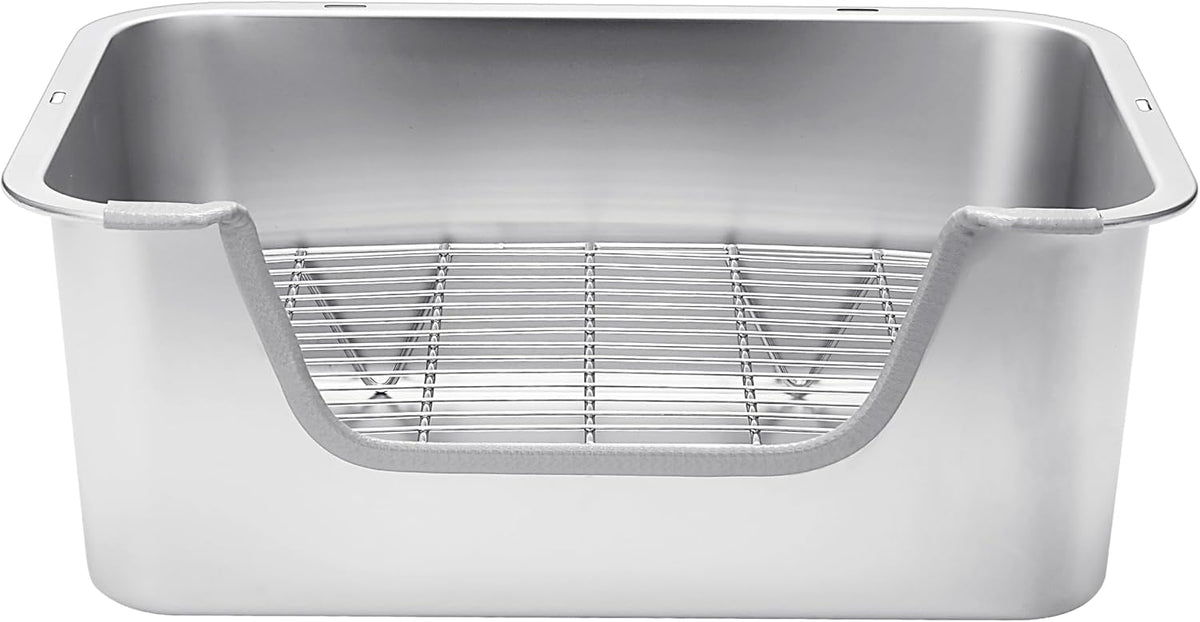 Stainless Steel Rabbit Sifting Litter Box (M)