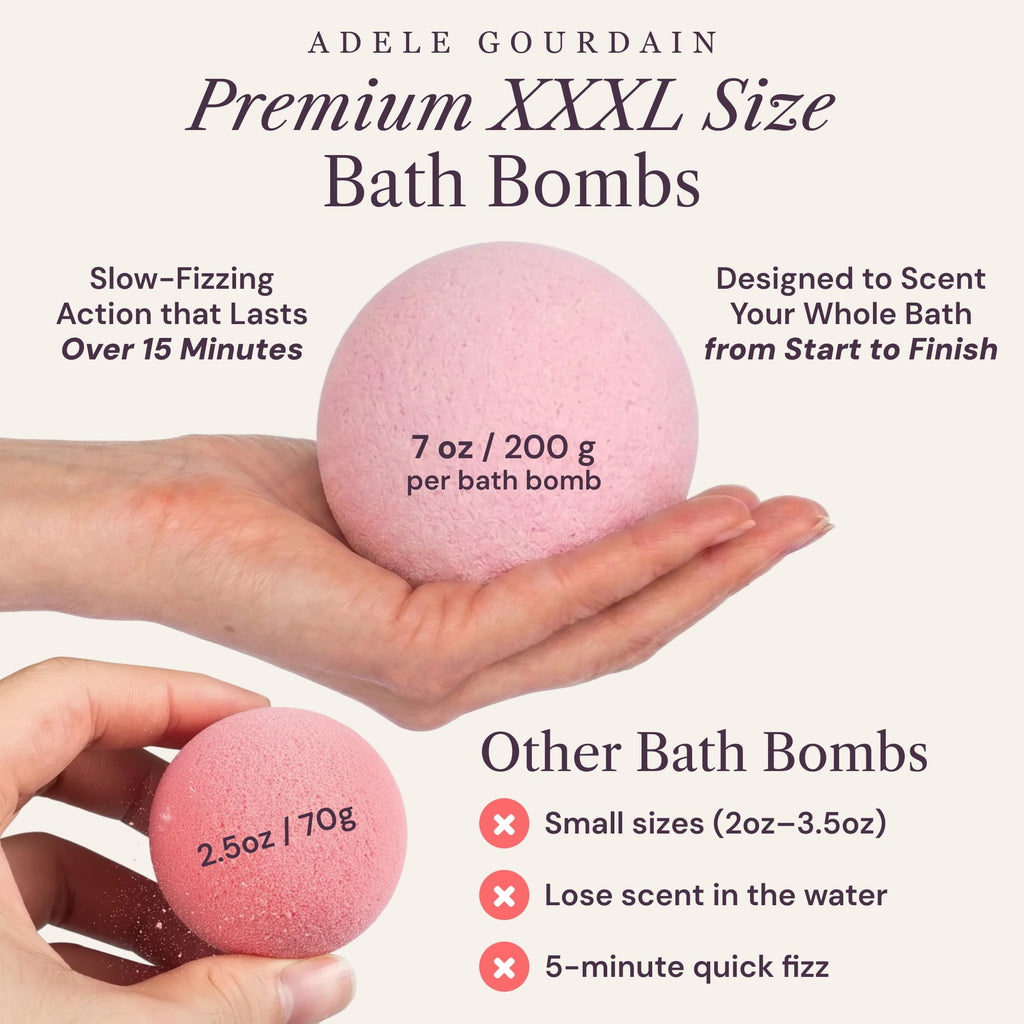 Large Bath Bombs for Women, XXXL 7pc Birthday Gifts for Women