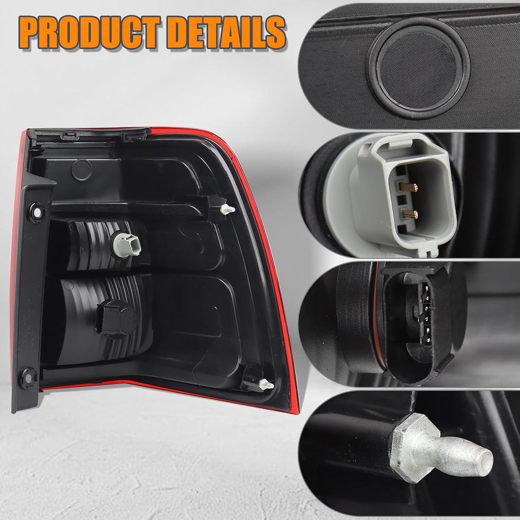 Left Tail Light (Include Bulbs Harness) Fit for 2007-2017 Ford Expedition