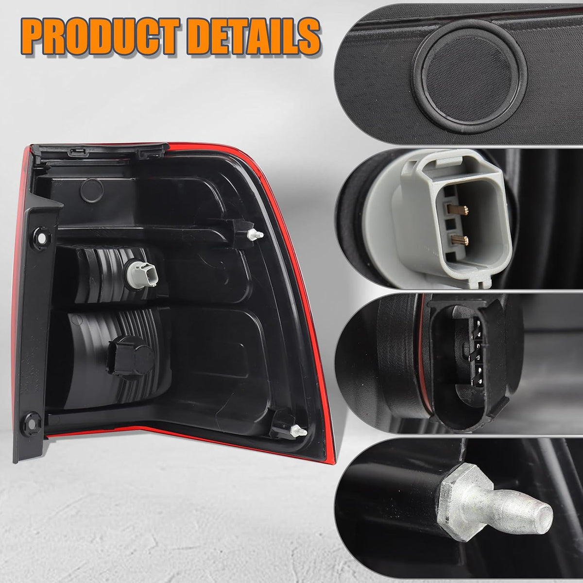 Left Tail Light (Include Bulbs Harness) Fit for 2007-2017 Ford Expedition